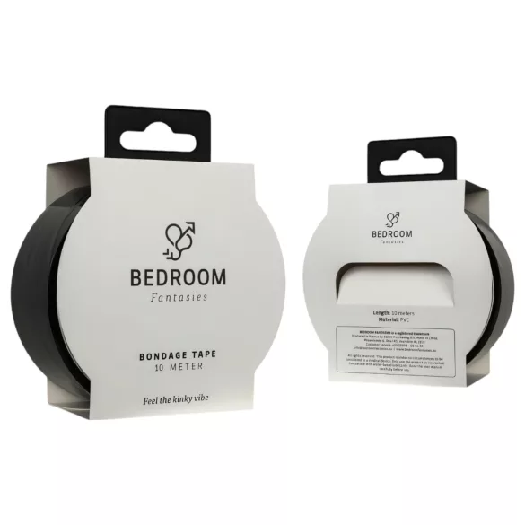 Bedroom Fantasies - fita bondage adesiva - 20m - preto