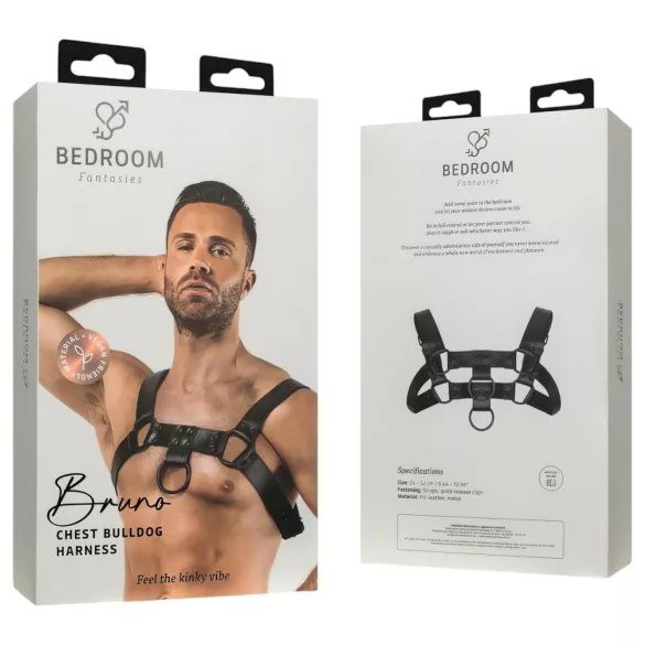 Bedroom Fantasies Bruno - lingerie erótica corpo inteiro - preto - S-XL