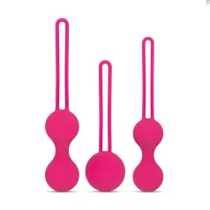Easytoys - bolas de pompoarismo - kit 3 peças - rosa
