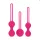 Easytoys - bolas de pompoarismo - kit 3 peças - rosa