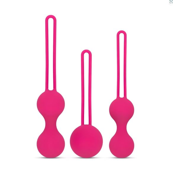 Easytoys LoveBalls - Conjunto de Bolas de Kegel - 3 peças (rosa)