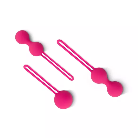 Easytoys - bolas de pompoarismo - kit 3 peças - rosa