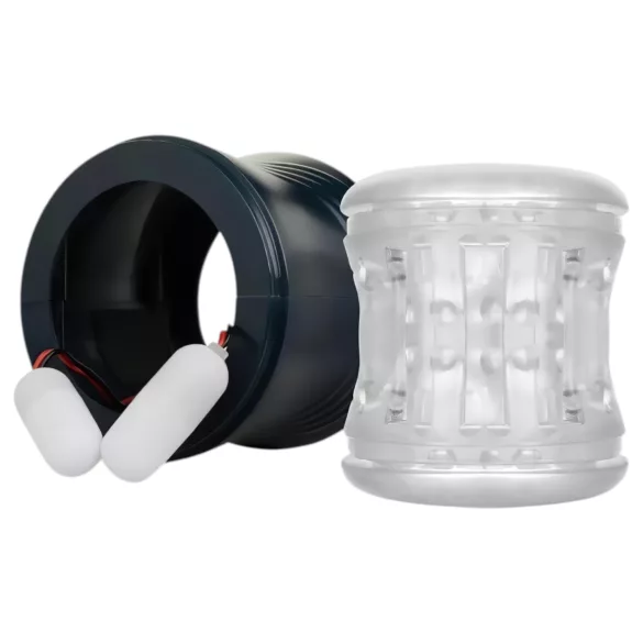 FPPR. - masturbador vibratório recarregável dupla ponta silicone azul