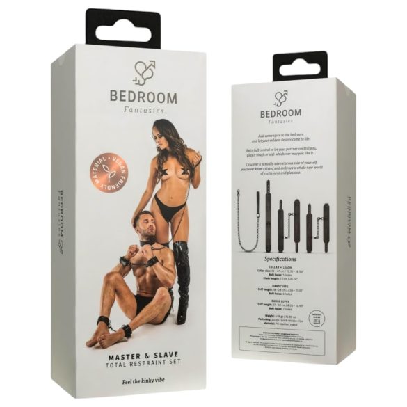 Conjunto Amarração Quarto - 4 Peças (preto)