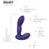 Hueman Galaxy - vibrador anal pulsante - silicone lilás