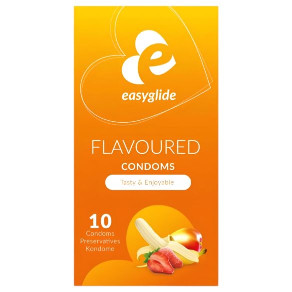EasyGlide Sabor Frutado - Preservativos com Sabor a Fruta (10 unid.)