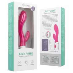   Easytoys Lily 2.0 - vibrador rabbit recarregável clitóris - silicone rosa