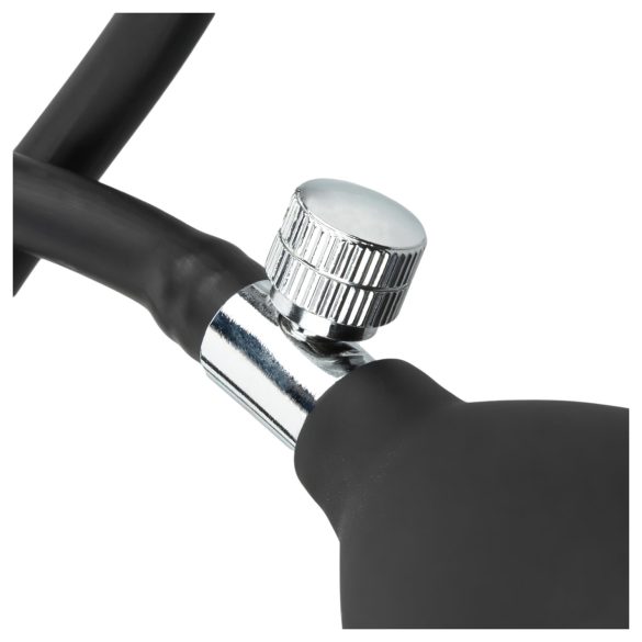 EasyToys - plug anal inflável - silicone preto