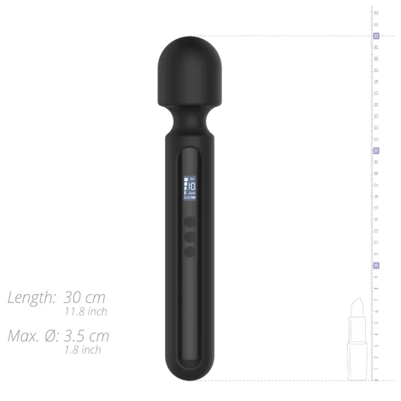 BLAQ - vibrador massageador digital grande - silicone preto