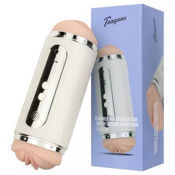 Teazers - masturbador boca e vagina controle por voz - branco