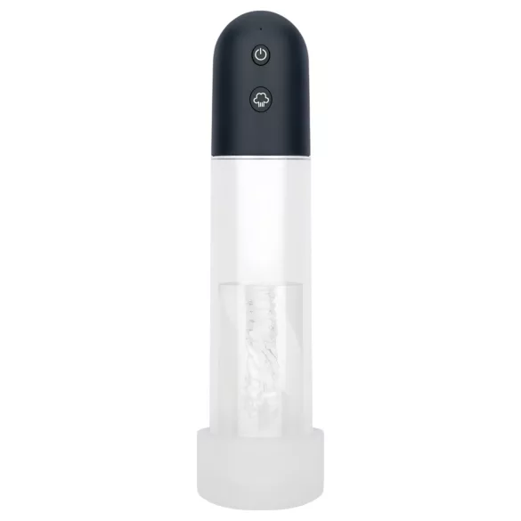 Boners - bomba peniana automática masturbador (transparente‑preto)