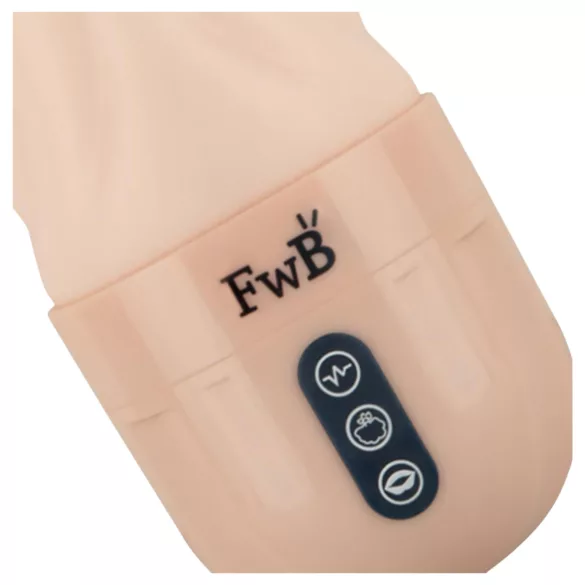 FWB - masturbador masculino com vibração e sucção - cor natural