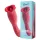 Teazers - vibrador de dupla ponta com estimulador de clitóris em forma de língua (vermelho)