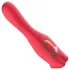 Teazers - vibrador de dupla ponta com estimulador de clitóris em forma de língua (vermelho)