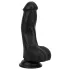 Easytoys - dildo realista com escroto - 12cm preto