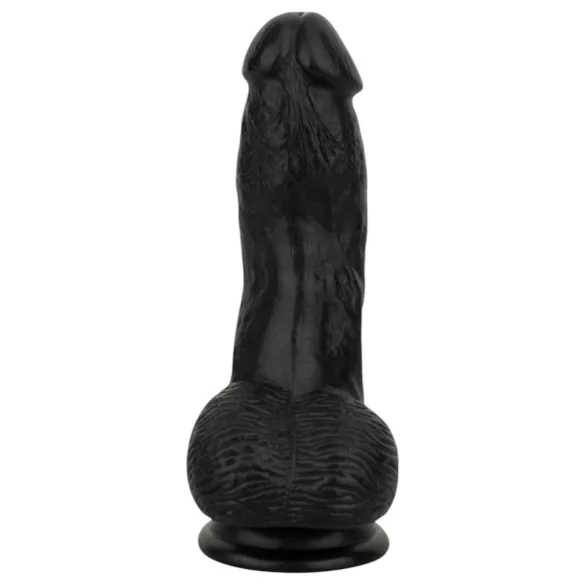 Easytoys - dildo realista com escroto - 12cm preto