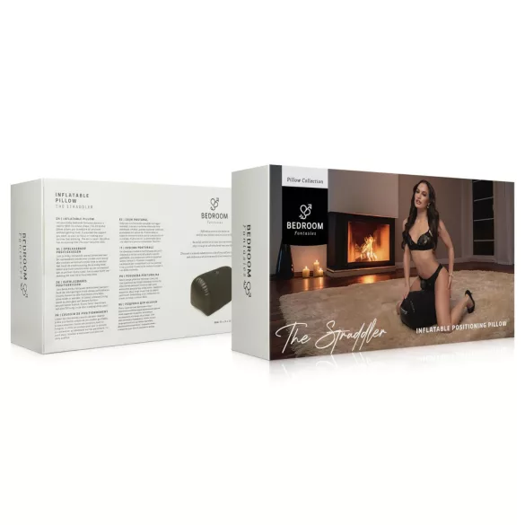Bedroom Fantasies - almofada inflável sexual com suporte para vibrador - preta