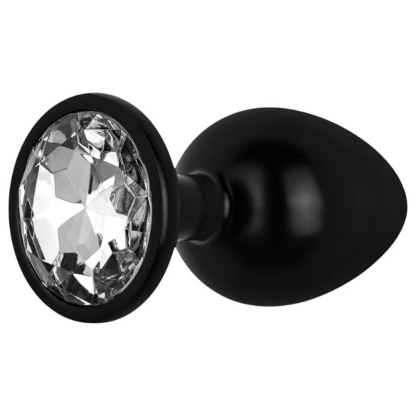Easytoys Coleção Anal - Plug Anal com Pedra - P (preto)