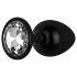 Easytoys Coleção Anal - Plug Anal com Pedra - P (preto)