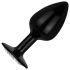 Easytoys Coleção Anal - Plug Anal com Pedra - P (preto)