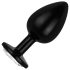 Coleção Easytoys Anal - Plug Anal com Pedra - Tamanho L (preto)