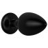 Coleção Easytoys Anal - Plug Anal com Pedra - Tamanho L (preto)
