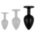 Coleção Easytoys Anal - Plug Anal com Pedra - Tamanho L (preto)