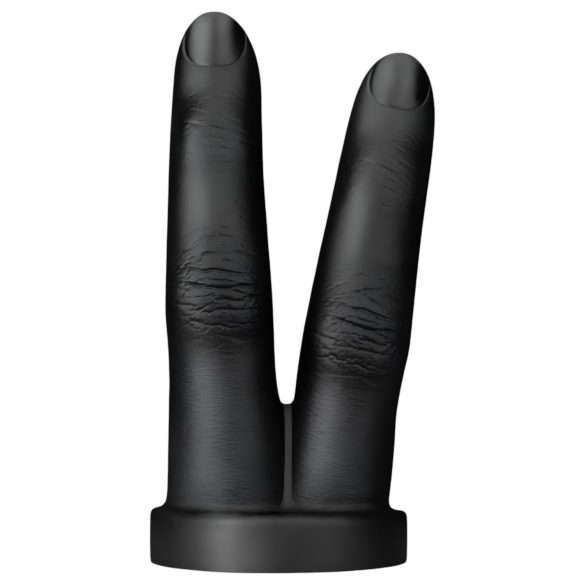 BUTTR Victory - Dildo anal cômodo de dois dedos (preto)