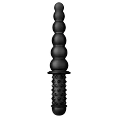 BUTTR - dildo anal dupla face - silicone preto