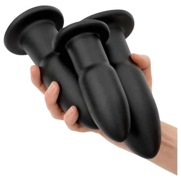 BUTTR - kit de treinamento anal - silicone preto