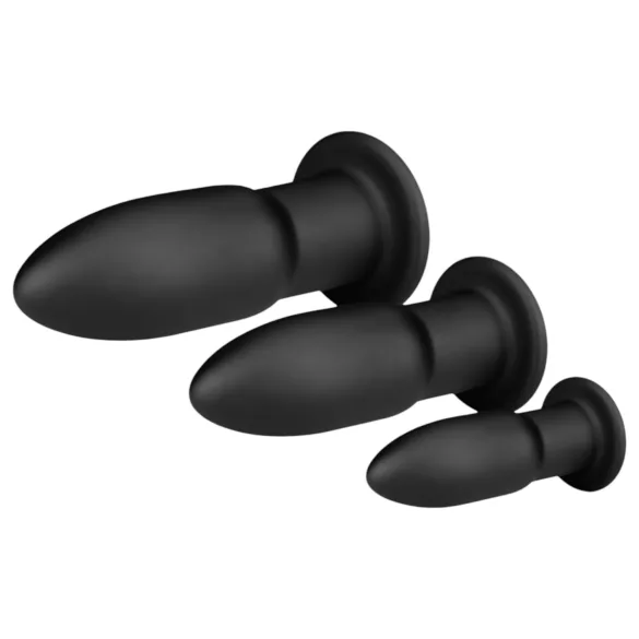 BUTTR - kit de treinamento anal - silicone preto