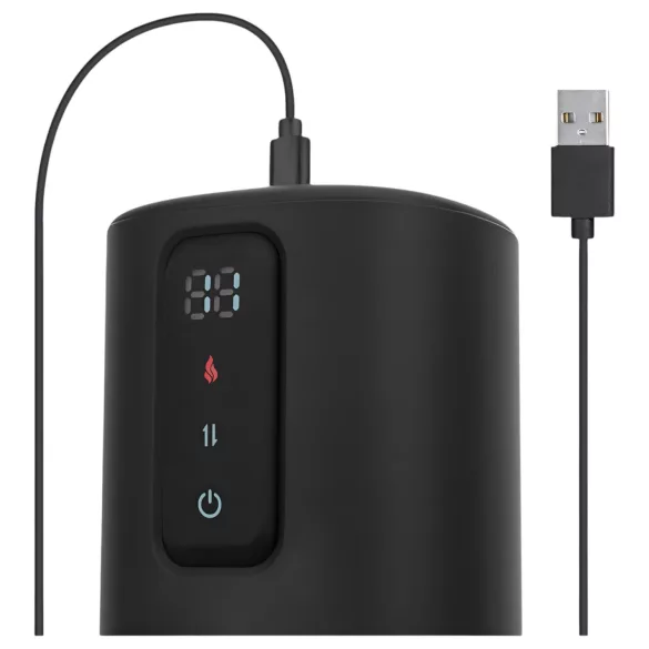 CRUIZR CX11 - masturbador masculino aquecedor apertado - preto