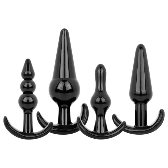 EasyToys - Conjunto de Plugs Anais - 4 Peças (Preto)