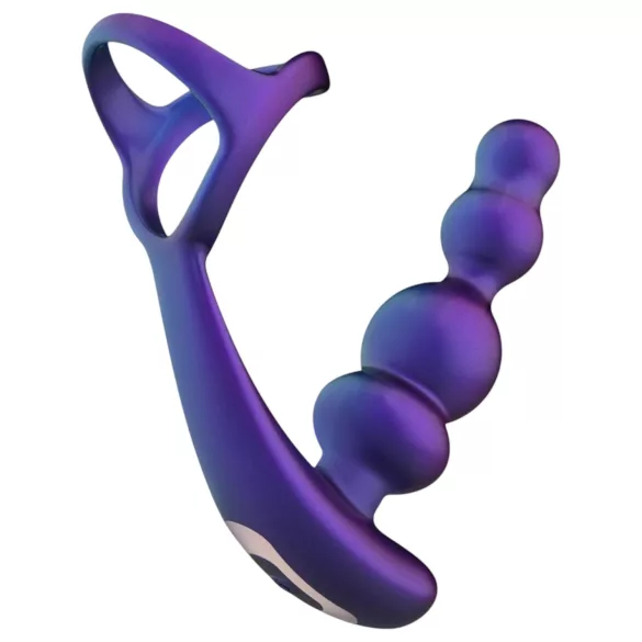 Hueman Stellar Force - anel peniano com vibrador anal (roxo)