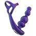 Hueman Stellar Force - anel peniano com vibrador anal (roxo)