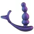 Hueman Stellar Force - anel peniano com vibrador anal (roxo)