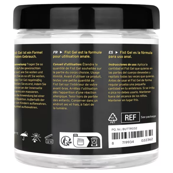 BUTTR - gel lubrificante para fisting - antiderrapante - 500ml
