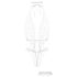 Christine - conjunto body aberto (branco)