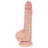 Real Fantasy Declan - dildo realista com prepúcio (cor de pele) - 18 cm