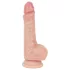 Real Fantasy Declan - dildo realista com prepúcio (cor de pele) - 18 cm