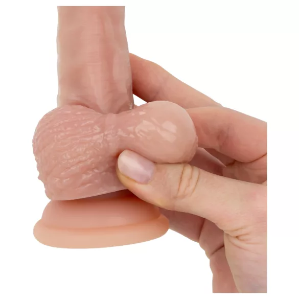 Real Fantasy Declan - dildo realista com prepúcio (cor de pele) - 18 cm