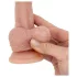 Real Fantasy Declan - dildo realista com prepúcio (cor de pele) - 18 cm