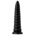 BUTTR Caterpillar - plug anal gigante (preto) - 29 cm