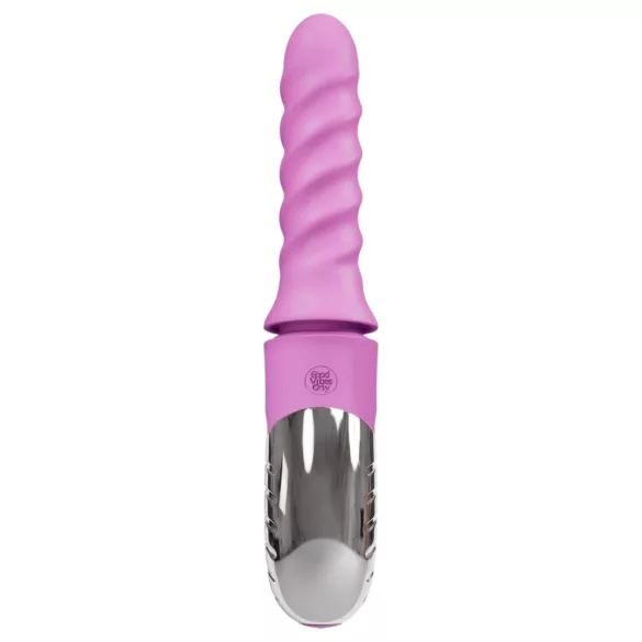 Good Vibes Only - vibrador com braço rotativo e estimulador de clitóris (rosa)