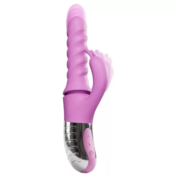 Good Vibes Only - vibrador com braço rotativo e estimulador de clitóris (rosa)