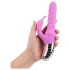 Good Vibes Only - vibrador com braço rotativo e estimulador de clitóris (rosa)