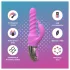 Good Vibes Only - vibrador com braço rotativo e estimulador de clitóris (rosa)