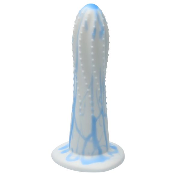 Ylva & Dite Prickly Pear - Dildo texturizado (branco-azul)