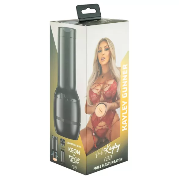 Kiiroo Kayley Gunner - masturbador masculino tipo vagina - compatível PowerBlow