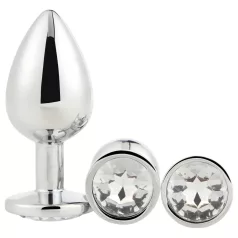 Gleaming Love - kit plug anal - 3 peças - prata